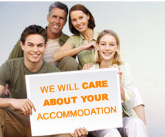 We will care about your accommodation